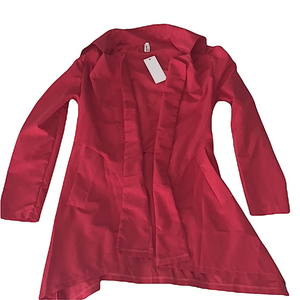 New red trench coat